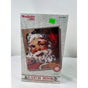 Latch Hook Kit Traditional Santa By Wonderart Caron 12" x 12"